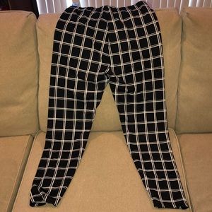 Checker board leggings spandex